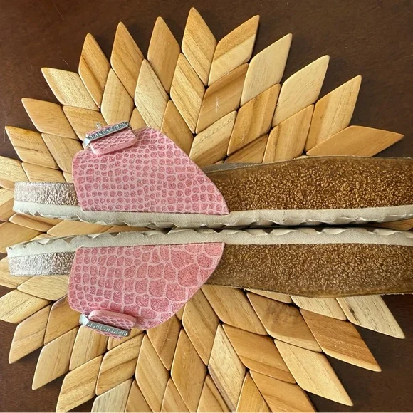 Birkenstock Pink Women's Sandals sz 38 excellent used condition - Picture 3 of 8